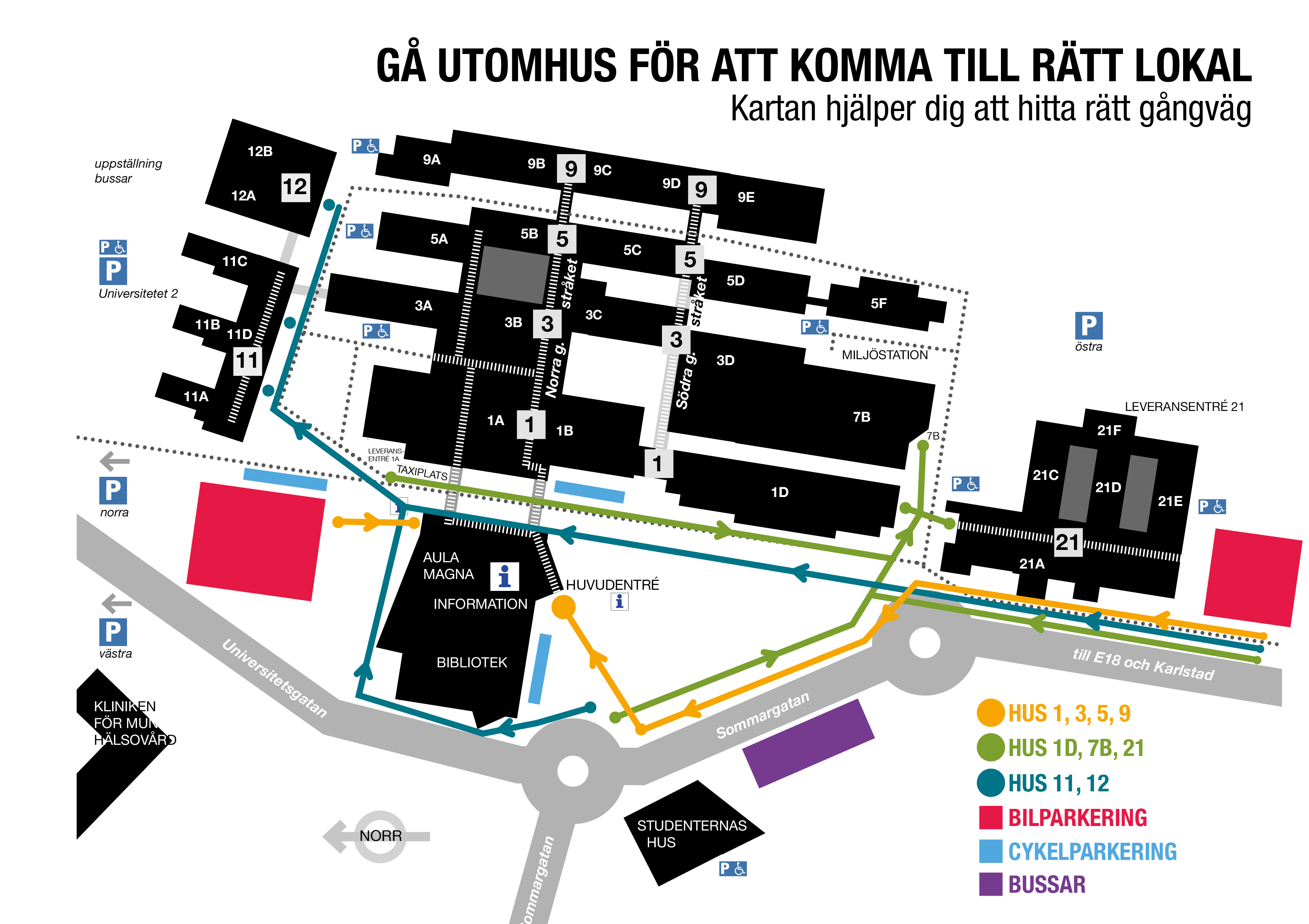 karta över karlstad universitet Campuskartor | Karlstads universitet